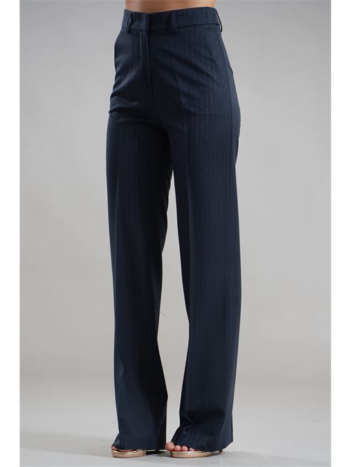 Pantalone gessato federica erre | MYA 518BLU
